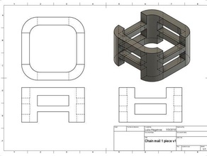 chain mail 16x16 math art 3d print model - Mito3D
