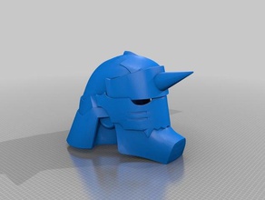 alphonse elric capacete A impressão 3d 3d print model - Mito3D