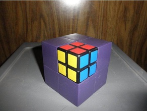 tasca cubo estensioni i puzzle 3x3 3x3x3 benda le linee la modifica quad rubiks cube 3d print model - Mito3D
