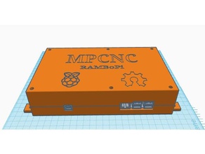 rambopi eletrônica cr-10 cr10 creality gabinete mpcnc rambo conselho de administração caso raspberry pi 3d print model - Mito3D