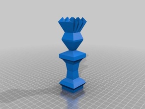 geometric chess set boardgame boardgames piece pieces stratergy toy toys 3d print model - Mito3D