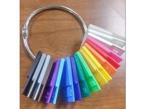 filament color samples 3d printer accessories colors sample swatch sampler 3d print model - Mito3D