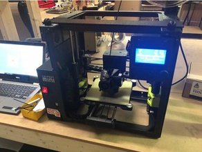 printed solid lulzbot mini enclosure bracket lcd 3d printer parts 3d print model - Mito3D