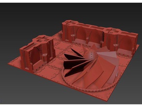 zone mortalis - badzone d7 ventilation tunnel toy & game accessories 28mm necromunda warhammer 40k 3d print model - Mito3D