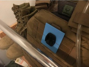 colete molle gopro montagem câmera a militar webb 3d print model - Mito3D
