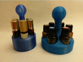 óleo essencial de racks móveis recipientes 15ml transportadora recipiente doterra rolo garrafa jovens que vivem 3d print model - Mito3D
