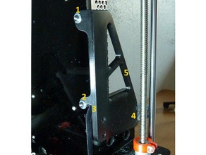 anet a8 right side brace stiffener version 2 3d printer parts 3d print model - Mito3D