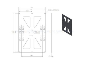 prusa i3 bed 300 200 upgrade 3d printer parts 3d print model - Mito3D