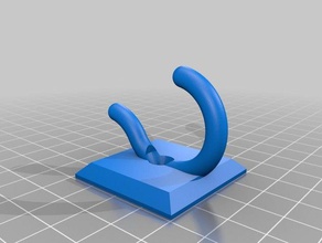 simple wall hook hanger 45 mm tapered screw hole organization 3d print model - Mito3D