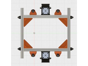 hypercube evolution separate z axis bed brackets 3d printer parts 3d print model - Mito3D