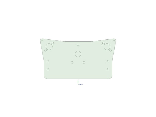 y-plate 3 missing holes parts 3D print model - Mito3D