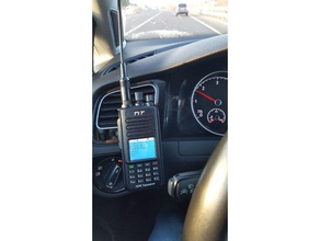 md380 anytone yaesu icom holder hobby at-d878uv aprs car dmr hamradio kenwood tyt vx-8 walkie-talkie 3d print model - Mito3D