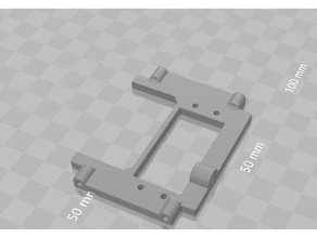redcat everest gen7 trimmed chassis mount servo cms plate replacement parts 3d print model - Mito3D