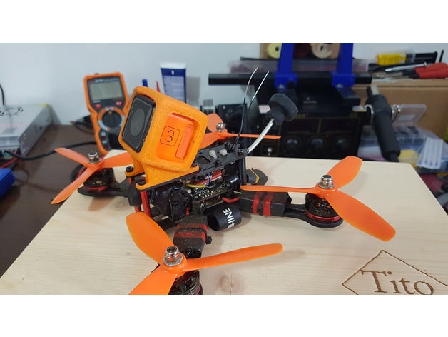 runcam 3 montaje iflight ix5 r c vehículos los drones el fpv de carreras runcam3 monte 3D print model - Mito3D