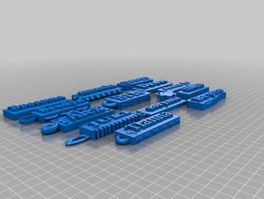 anahtar zincirleri 3d baskı 3d print model - Mito3D