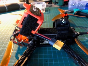 gopro hero 5 Sitzung racecopter montieren Kamera 3d print model - Mito3D