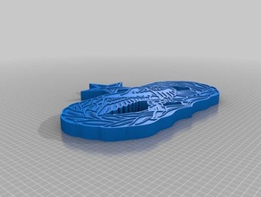 usaf-Hold-Funktion-Abzeichen Requisiten 3d print model - Mito3D