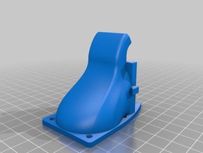 3mm kürzer monoprice mp-wählen Sie mini v2 40mm Lüfter shroud remix 3d-Drucker Teile 3d print model - Mito3D