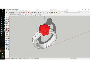 piccola principessa anello gioielli 3d print model - Mito3D