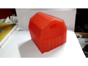 barn tape holder small supply office 3d print model - Mito3D