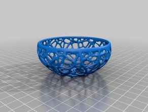 voronoi bowl - small decor meshlab 3d print model - Mito3D