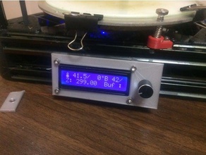 micromake makeboard mini display 1602 controller mount 3d printing 3d print model - Mito3D