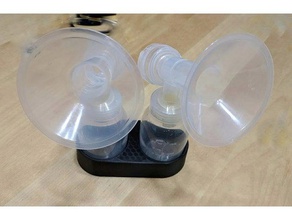 ayarların 5oz şişe tutucu ev bebek emzirme göğüs pompası 3d print model - Mito3D