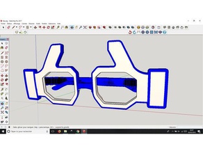gözlük gibi facebook 3d print model - Mito3D