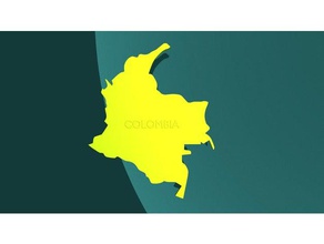 colombia mappa i puzzle 3d print model - Mito3D