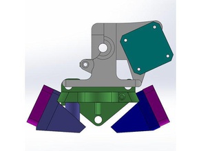 lulzbot mini-extruder v21 dual-fan-Modifikation Die 3d-Drucker 3d print model - Mito3D