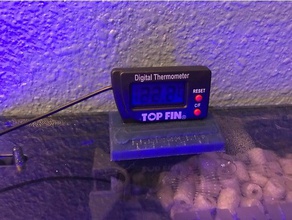 aquarium thermometer holder pets 3d print model - Mito3D