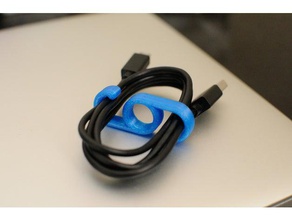 s-em forma de grampo cabo telefone celular o clip do suporte gestão cabos usb 3d print model - Mito3D