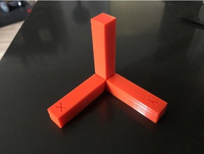 xyz calibration corner 50x50x50x10 3d printing tests steps 3d print model - Mito3D