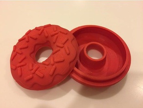 beignet de la boîte bureau donut beignets le couvercle 3d print model - Mito3D