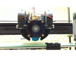 e3d v6 40mm fan double duct 3d printer parts 5015 blower hotend tevo tarantula 3d print model - Mito3D