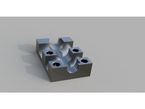 lm8luu bearing block m3 nut trap 3d printer parts wanhao duplicator i3 y axis y-axis mod 3d print model - Mito3D