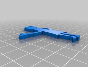 rick sanchez silhouette Schlüsselkette Schlüsselanhänger keychain rick, morty schl sselanh Finger 3d print model - Mito3D