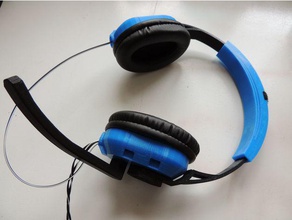 headset microphone upgrade eq-1 duli headphone music headphones cap kopfh rer mikrofon 3d print model - Mito3D