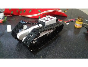 servo driven tracked rover w suspensions remixed r c vehicles arduino belt caterpillar fpv radio control raspberry pi robot robotics tank vehicle 3d print model - Mito3D