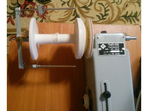 bobina elettrica ruota modella russa parti di ricambio il russo parte rotella filatura 3D print model - Mito3D