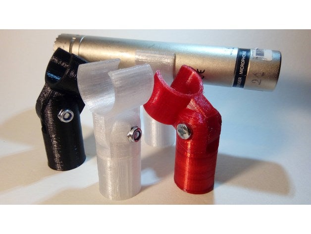 microphone holder small condenser audio mic sound 3D print model - Mito3D