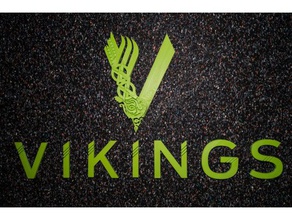 vikings logo 3d baskı 3d print model - Mito3D