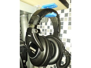 estilo moderno fone de ouvido titular o áudio acessório fones montagem gancho 3d print model - Mito3D