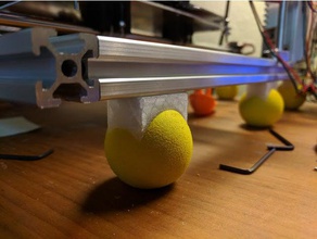 golf ball vibration dampener 2020 beams 3d printer accessories aluminium extrusion anti dampening 3d print model - Mito3D