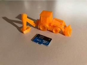 Bulldozer remix, verstärkt-Anschluss Fahrzeuge 3d print model - Mito3D