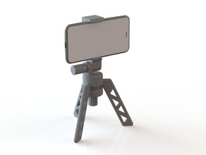 tripod folding mobile phone stand 3d print model - Mito3D