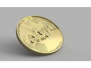 nano moneta la cryptocurrency 3d print model - Mito3D