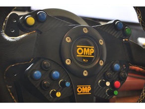 aliexpress 320mm wheel button plate automotive arduino simracing sim racing steering thrustmaster 3d print model - Mito3D