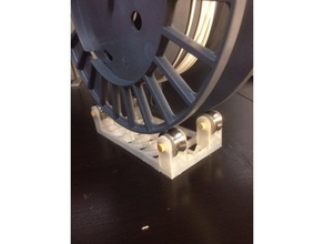 v-groove self aligning spool holder 3d printer accessories filament 3d print model - Mito3D