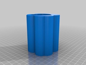 cuore a forma di mini pentola arredamento vaso fiori pot 3d print model - Mito3D